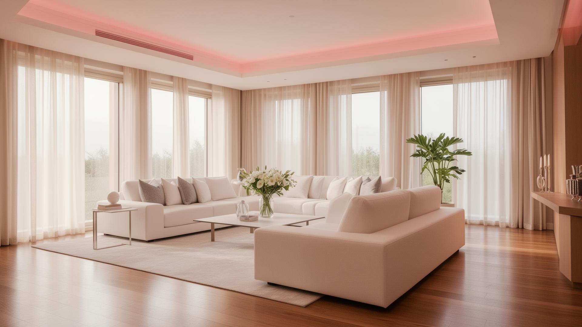 Luxury clean living room